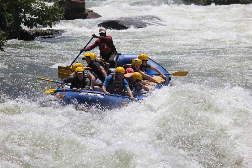 White water rafting safari in Jinja