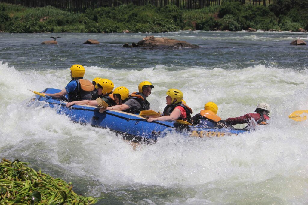 White water rafting in Uganda