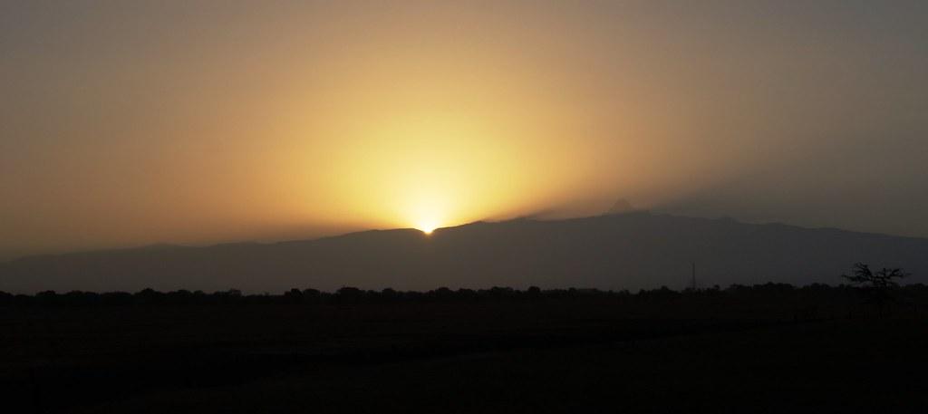 Mount Kenya sunset