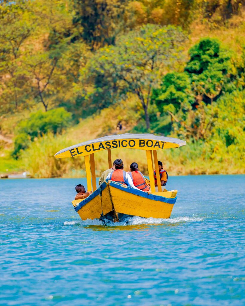 Boat Riding in Lake Kivu